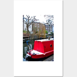 Narrow Boats Regent's Canal Camden London Posters and Art